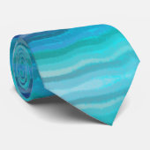 Strandschwimmbecken an der Küste auf Türkis Krawatte (Gerollt)