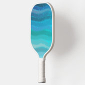 Strandschwimmbecken an der Küste auf Türkis Pickleball Schläger (Links)