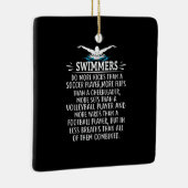 Strandschwimmer Schwimmen Geschenke für Männer Fra Keramikornament (Rechts)