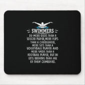 Strandschwimmer Schwimmen Geschenke für Männer Fra Mousepad (Vorne)