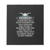 Strandschwimmer Schwimmen Geschenke für Männer Fra Notizblock (Vorderseite)