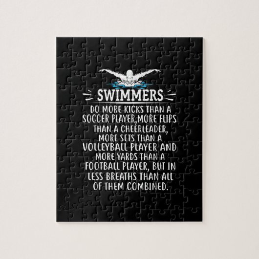 Strandschwimmer Schwimmen Geschenke für Männer Fra Puzzle (Vertikal)