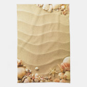 Strandseashells-Hawaii-Sand-Küchen-Geschirrtuch Geschirrtuch (Vertikal)