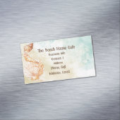 Strandsee Aquarell Meer Sand Magnetische Visitenkarte (Beispiel)