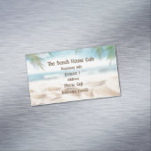 Strandsee Aquarell Meer Sand Magnetische Visitenkarte (Beispiel)