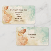 Strandsee Aquarell Meer Sand Visitenkarte (Vorne/Hinten)