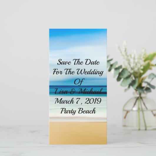 Strandsee Save the Date (Stehend Vorderseite)