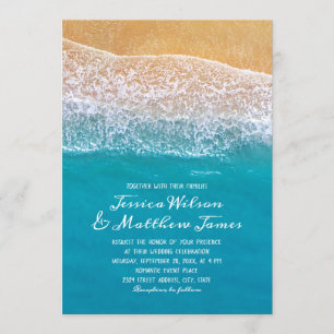 Strandsee Seaside Destination Nautical Wedding Einladung