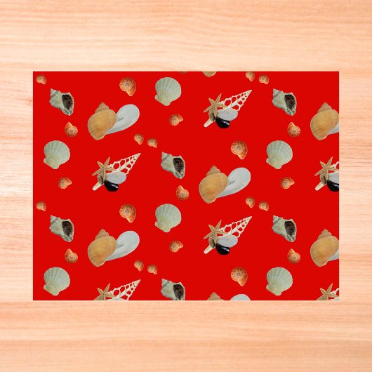 Strandsee Sommerdecoupage an der Küste Seidenpapier