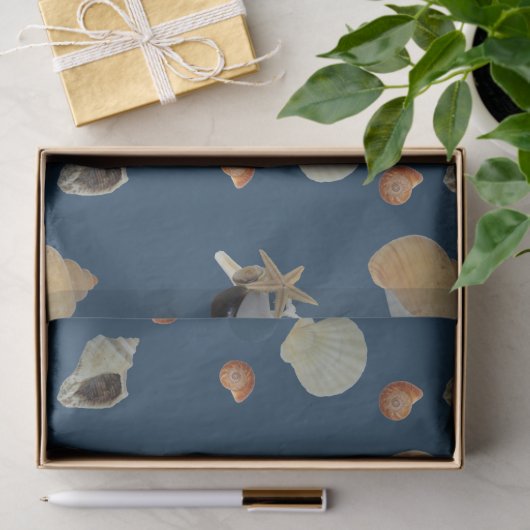 Strandsee Sommerdecoupage an der Küste Seidenpapier (Geschenk)