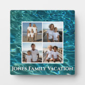 Strandsee Wasser personalisieren Fotovorlage Fotoplatte (Vorderseite)