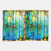 Strandseegewässer aus Glastiffen Geschirrtuch (Horizontal)