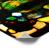 Strandseegewässer aus Glastiffen Poster (Ecke)