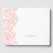 Strandseesterne Immobilien lassend Korallenbuchbuc Gästebuch (Rückseite)