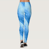 Strandseewellenkräuselungs-Musterblau Leggings (Rückseite)
