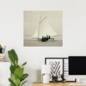 Strandsegeln in Ormond Florida 1900 Poster (Heimbüro)