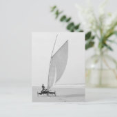 Strandsegeln Postkarte (Stehend Vorderseite)