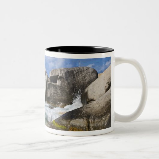 Strandseite der Jungfrau Gorda, britische Jungfrau Zweifarbige Tasse (Rechts)