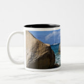 Strandseite der Jungfrau Gorda, britische Jungfrau Zweifarbige Tasse (Links)