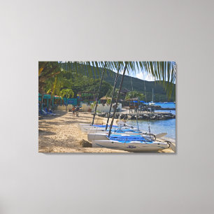 Strandseite im Leverick Bay Resort & Marina, Leinwanddruck