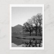 Strandshag Bay Reflexionen bei Derwentwater Postka