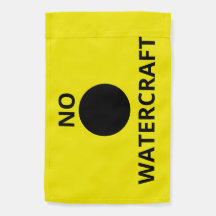 Strandsicherheitsflagge - kein Wasserfahrzeug - ge