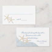 Strandsitzkarte für Hochzeiten Platzkarte (Vorne/Hinten)