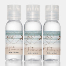 Strandsonnenflugzeug-Herzmonogramm Zielort