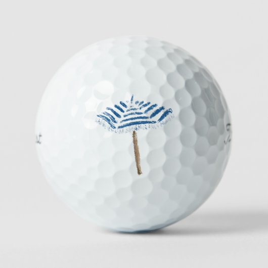 Strandsonnenschirm Golfball (Vorderseite)