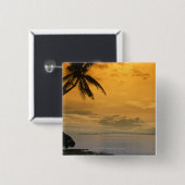 Strandsonnenuntergang Button (Vorne & Hinten)