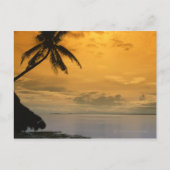 Strandsonnenuntergang Postkarte (Vorderseite)