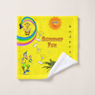 Strandspass Gelbes Badezimmer Handtuch Sets
