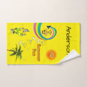 Strandspass Gelbes Badezimmer Handtuch Sets (Handtuch)
