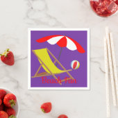 Strandspaß-Papier-Servietten Serviette (Beispiel)