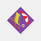 Strandspaß-Papier-Servietten Serviette (Ecke)