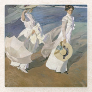 Strandspaziergang 1909 glasuntersetzer