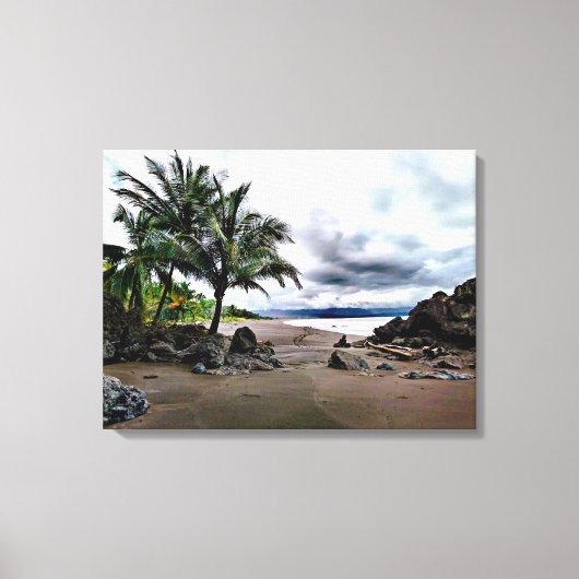 Strandspaziergang gepflasterte Canvas Print Leinwanddruck (Vorderseite)