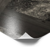 Strandspaziergang in Sepia Fotodruck (Ecke)