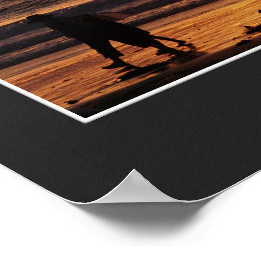 Strandspaziergang Poster (Ecke)