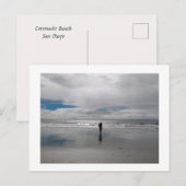 Strandspaziergang Postkarte (Vorne/Hinten)