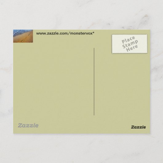 Strandspaziergänge Postkarte (Rückseite)