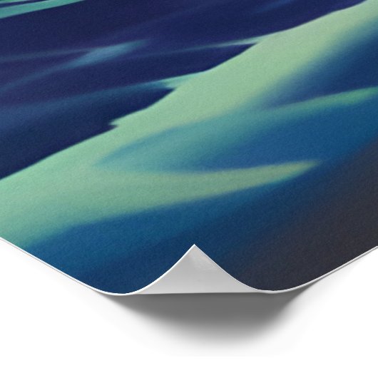 Strandspaziergängerin Poster (Ecke)