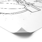 Strandspielzeug-Farbenplakat Poster (Ecke)