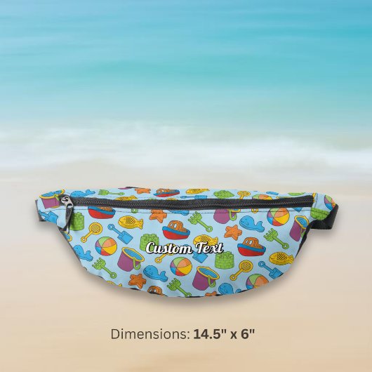 Strandspielzeug-Icons-Muster Bauchtasche
