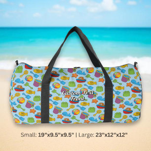 Strandspielzeug-Icons-Muster Duffle Bag