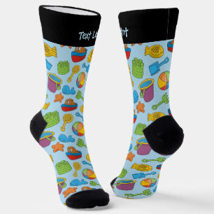Strandspielzeug-Icons-Muster-Socken Socken