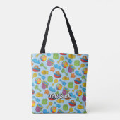 Strandspielzeug-Icons-Muster Tasche (Rückseite)