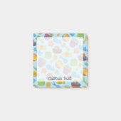 Strandspielzeug-Symbole Post-it Klebezettel (Vorderseite)