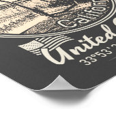 STRANDSTADT MANHATTAN - LOS ANGELES CALIFORNIA POSTER (Ecke)