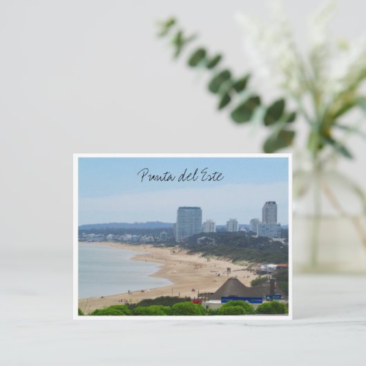 Strandstadt Postkarte (Stehend Vorderseite)